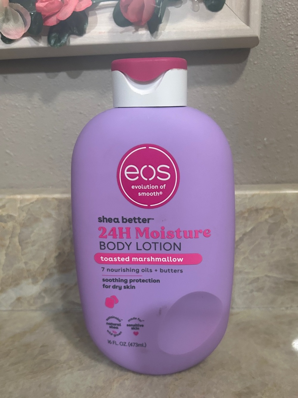 🧁EOS Lavender-Pink 24H Moisture Body Lotion - Toasted Marshmallow🧁